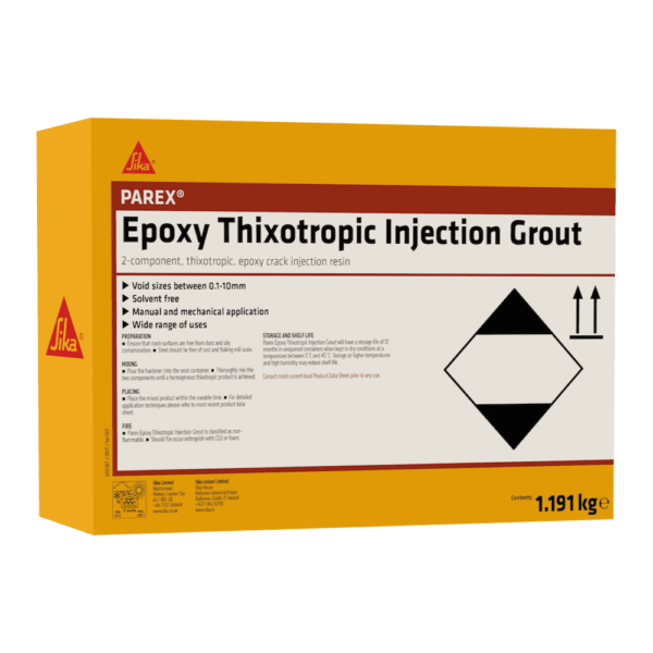 Parex Epoxy Mortar Thixotropic Injection Grout Outer Pack 1.191kg 660387 Gbr