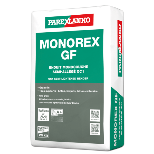 Gbr Parex Monorex Gf Pack 25kg Various Colours